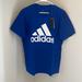 Adidas Shirts | Adidas Amplifier Blue Short Sleeve Tee Shirt Mens Size Large. Nwt. | Color: Blue/White | Size: L