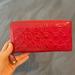 Coach Bags | Coach Patent Red Zip Around Wallet | Color: Red | Size: Os