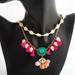 J. Crew Jewelry | J.Crew Statement Necklace | Color: Gold/Pink | Size: Os