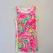 Lilly Pulitzer Dresses | Lilly Pulitzer “All Nighter” Shift Dress With Lace Time On Sides, Size 4 | Color: Green/Pink | Size: 4