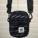 Adidas Bags | Adidas Original Monogram Trefoil Festival Crossbody Mini Travel Black Bag | Color: Black/White | Size: Os
