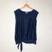 Anthropologie Tops | Anthropologie Lace Knotted Riley Tee | Color: Blue | Size: M