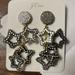 J. Crew Jewelry | J.Crew Starry Drop Earrings With Crystal. | Color: Silver | Size: Os