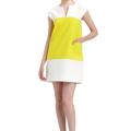 Kate Spade Dresses | Kate Spade Dress, Kate Spade Hana Cap Sleeve Colorblock Dress, Size: Small | Color: White/Yellow | Size: S