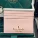 Kate Spade Bags | Kate Spade Madison Saffiano Leather Small Slim Card Holder Color: Conch Pink Nwt | Color: Gold/Pink | Size: Various