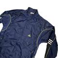 Adidas Jackets & Coats | Adidas Men’s L Vintage Windbreaker Logo Mock Neck Full Zip Neon Stripes Kangaroo | Color: Blue | Size: L