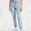 American Eagle Outfitters Jeans | American Eagle Outfitters Cargo Joggers | Color: Blue | Size: 0