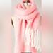 Anthropologie Accessories | Anthropologie Erfurt Denmark Pink Wool Blend Solstice Scarf | Color: Pink/White | Size: Os