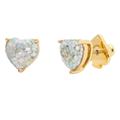 Kate Spade Jewelry | Kate Spade My Love Opal Glitter Heart Earrings | Color: Gold | Size: Os