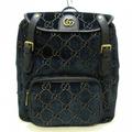 Gucci Bags | Gucci Gg Velvet Small Backpack Rucksack Blue Green Black Multi Velor | Color: Black | Size: Os
