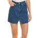 Madewell Skirts | Madewell Mccaren Dark Wash Cutout Rigid Denim A-Line Mini Skirt | Color: Blue | Size: 26