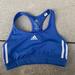 Adidas Tops | Adidas Blue Sports Bra | Color: Blue/White | Size: S
