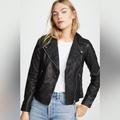 Madewell Jackets & Coats | Madewell Washed Leather Motorcycle Jacket (M), Nwt | Color: Black | Size: M