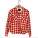 American Eagle Outfitters Shirts & Tops | American Eagle | Aeo Orange Plaid Button Down Flannel Shirt | Color: Orange/Yellow | Size: 6g
