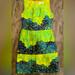 Anthropologie Dresses | Anthropologie Tabitha Brand Sleeveless Sheath Dress Size 6 Yellow/Green/Blue | Color: Blue/Yellow | Size: 6