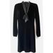 Ralph Lauren Dresses | Beautiful Ralph Lauren Velvet Dress With Attached Tie/Bow, Knee Length | Color: Black | Size: 6p