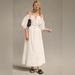 Anthropologie Dresses | Anthropologie Off-The-Shoulder Peasant Dress | Color: White | Size: L