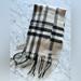 Burberry Accessories | Burberry Narrow Giant Check Scarf | Color: Cream/Gray | Size: Os