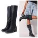 Free People Shoes | Free People Essential Slouch Tall Leather Boot Final Price | Color: Black | Size: 6