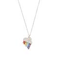 Kate Spade Jewelry | Kate Spade Into The Sky Rainbow Silver Pendant Necklace | Color: Blue/Silver | Size: Os