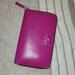 Kate Spade Bags | Kate Spade Leather Zip Wallet/Clutch Hot Pink Women's Multicard Holder Pen | Color: Pink | Size: Os