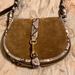 Michael Kors Bags | Michael Kors Brown Suede Bag, Animal Print | Color: Brown | Size: Os