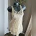 American Eagle Outfitters Dresses | American Eagle Outfitters Cream Floral Lace Overlay Dress - Size Xxs | Color: Cream | Size: Xxs