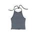 Brandy Melville Tops | Brandy Melville Halter Blue White Striped Halter Neck Tie Crop Tank Top | Color: Blue/White | Size: Xs