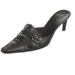 Burberry Shoes | Burberry Sandals Women's 10 Black Leather Kitten Heel Luxury Italy Ladies | Color: Black | Size: 10