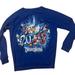 Disney Sweaters | Disney Parks Womens Sm Navy Distressed Disneyland 2013 Crewneck Light Sweatshirt | Color: Blue | Size: S