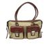 Dooney & Bourke Bags | Dooney & Bourke Handbag Vintage Brown Bag Leather Signature Taupe Canvas Satchel | Color: Brown/Tan | Size: Os