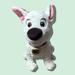 Disney Toys | Disney Store Bolt The Dog Plush Stuffed Animal Toy 13” Tall White | Color: Red/White | Size: Osg