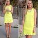 J. Crew Dresses | J. Crew Neon Yellow Scallop Mini Dress | Color: Green/Yellow | Size: 8