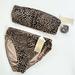 Michael Kors Swim | Michael Kors Khaki Cheetah Print Bandeau Bikini | Color: Black/Brown | Size: Xs
