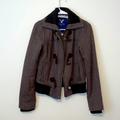 American Eagle Outfitters Jackets & Coats | American Eagle Brown Herringbone Bomber Style Jacket Size S | Color: Brown | Size: S