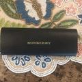 Burberry Accessories | Burberry Black Leather Eyeglasses Sunglasses Hard Case Magnetic Closure | Color: Black | Size: Os