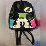 Disney Bags | Disney Parks “Mickey Mouse” Backpack | Color: Black/Pink | Size: Os