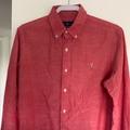 Polo By Ralph Lauren Shirts | Gently-Worn Polo Ralph Lauren Linen Shirt | Color: Red | Size: M