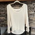 Free People Tops | Freepeople Lightweight Cream Top | Color: Cream | Size: Xs