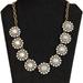 J. Crew Jewelry | J. Crew Crystal / Rhinestone Stacked Statement Necklace | Color: Gold/White | Size: Os