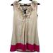 Anthropologie Dresses | New Anthropologie Ryu Dress Women’s Large Beige Floral Sleeveless Mini Ladies | Color: Red/Tan | Size: L