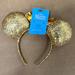 Disney Accessories | Disney Minnie Mouse Gold Sequin Ears Headband Nwt | Color: Gold | Size: Os