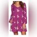 Free People Dresses | Free People Floral Embroidered Mini Tunic Dress Nwt S | Color: Pink/Purple | Size: S