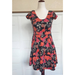 Urban Outfitters Dresses | Kimchi Blue By Urban Outfitters Skater Cap Sleeve Floral Dress | Color: Black/Orange | Size: Mj