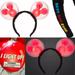 Disney Accessories | New Disney Parks Mickey Balloon Red Light Up Ears Best Day Ever Ear Lighted Nwt | Color: Black/Red | Size: Os