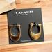 Coach Jewelry | Coach Gold Hoop Earrings W/Gold Stud Brand New | Color: Gold | Size: Os