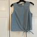 J. Crew Tops | Chambray Tank Top With Self Tie At Waist, Single Button Closure At Back | Color: Tan | Size: 4