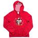 Disney Tops | Disney Mickey Minnie Mistletoe Snowflake Christmas Vintage Hoodie Sweatshirt | Color: Red | Size: M
