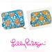 Lilly Pulitzer Bags | Lilly Pulitzer Blue & Orange Shell/Floral Pattern Laptop Bag | Color: Blue/Orange | Size: 10x8