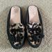 Kate Spade Shoes | Kate Spade Animal Print Slip On Leather Suede Loafers Size 7 Bin 93 | Color: Black/Tan | Size: 7